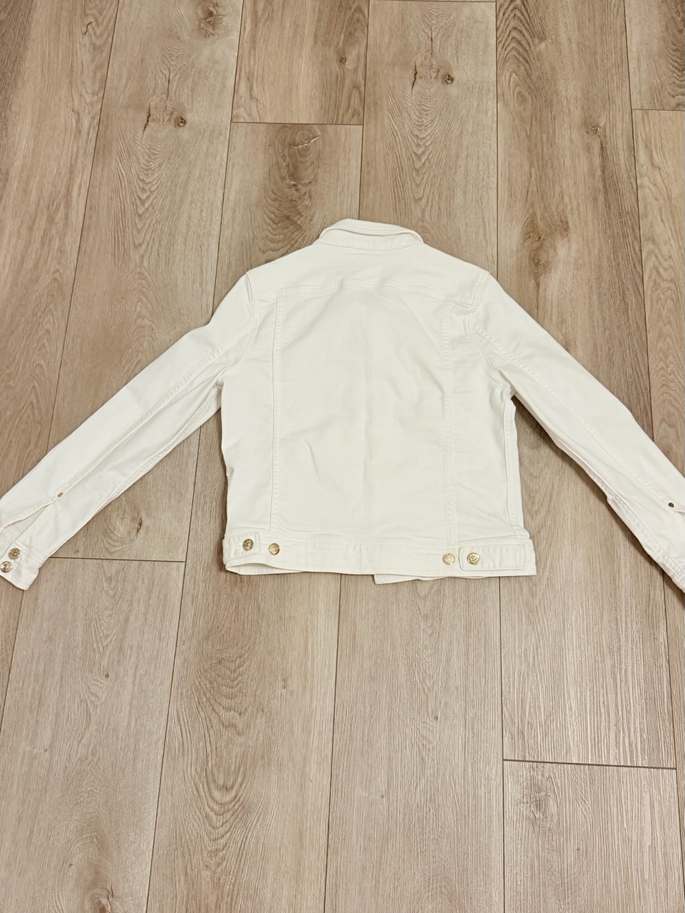 kate spade White Jacket with Gold Logo - Picture 2 of 5